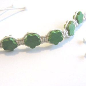 New hemp w/ wooden lucky charms bracelet